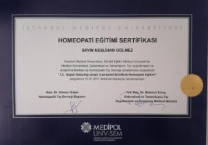 homeopati sertifika